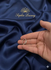 Sophie Luxury Silver Tone Crystal Open Band Ring - Sparkly & Adjustable